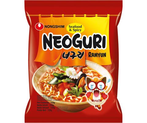 Zupa instant Neoguri - owoce morza - pikantna 120g