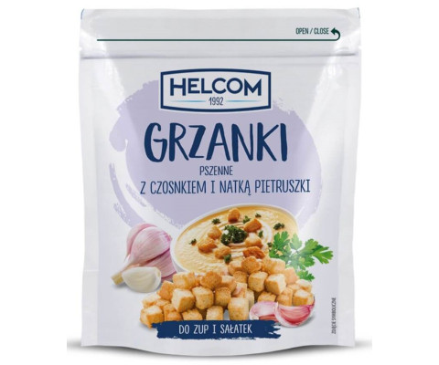 Grzanki pszenne z czosnkiem i natką pietruszki 100 g