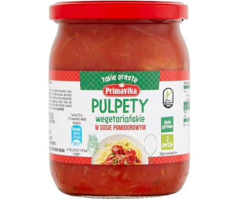 Pulpety Wegusie w sosie pomidorowym 430 g